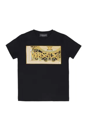 Versace Kids Barocco Embroidered T-Shirt