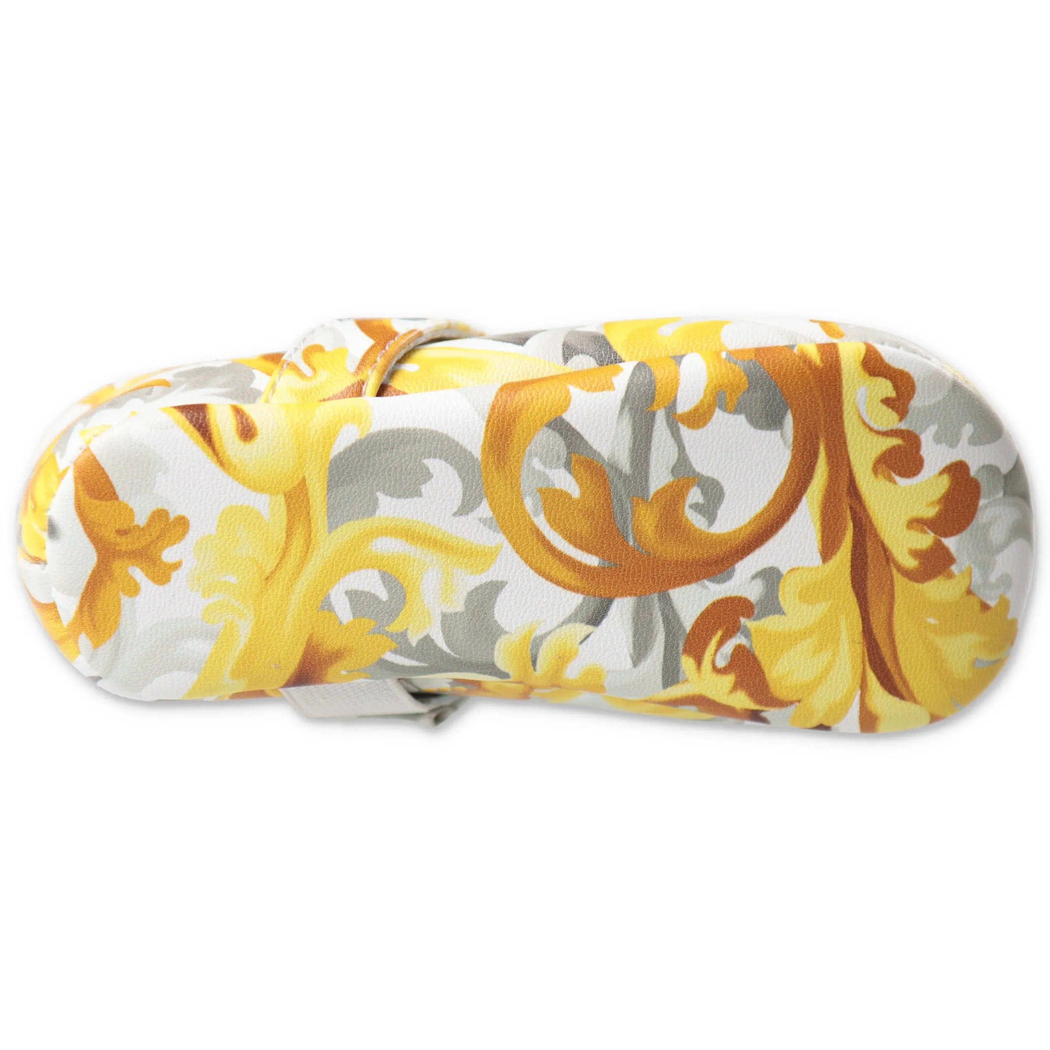 Versace Kids Barocco Printed Ballerina Shoes