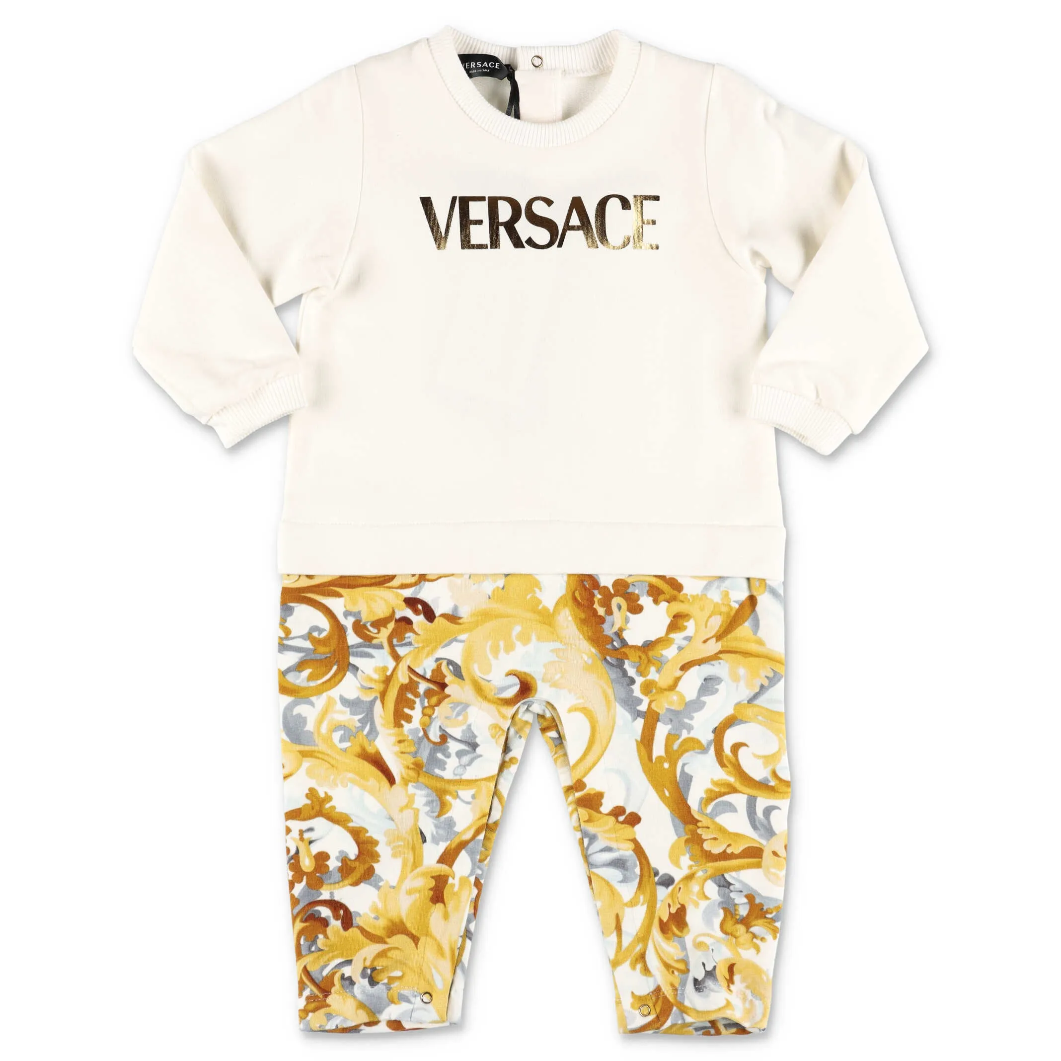 Versace Kids Barocco Printed Romper