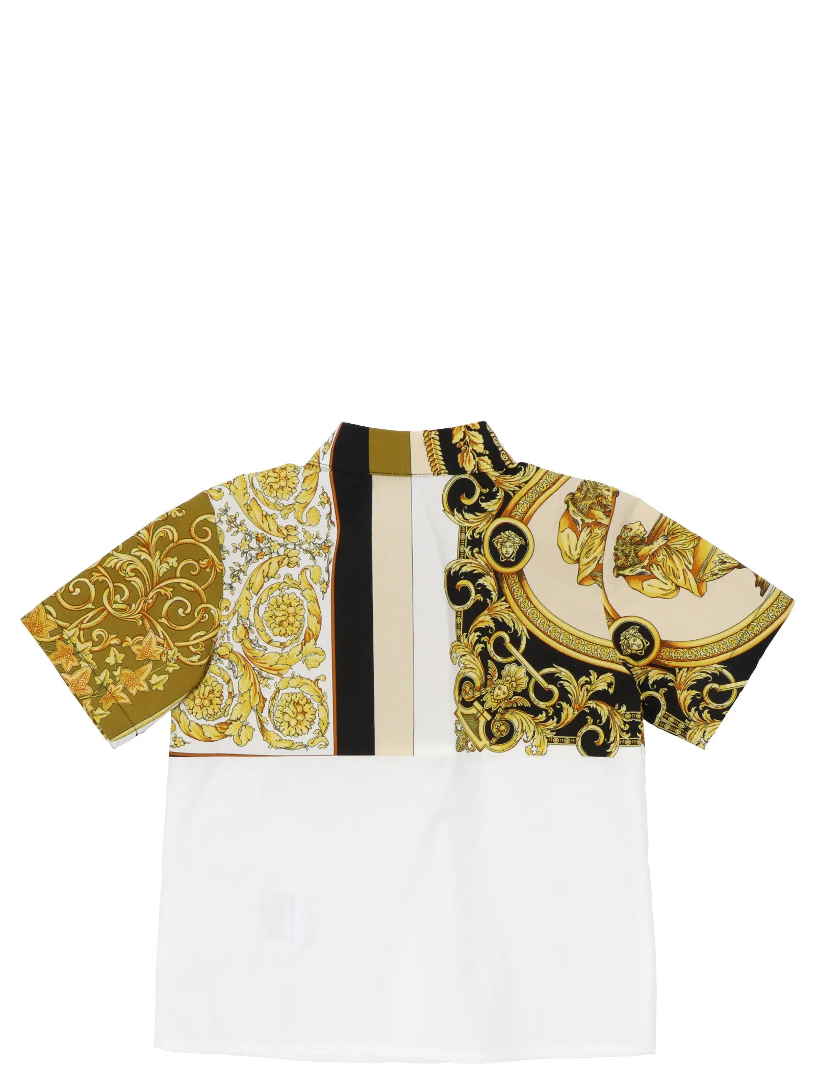 Versace Kids Barocco Printed Short Sleeve Shirt