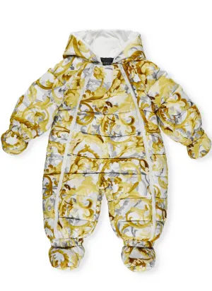 Versace Kids Barocco Printed Ski Suit