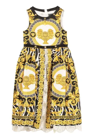 Versace Kids Barocco Printed Sleeveless Dress
