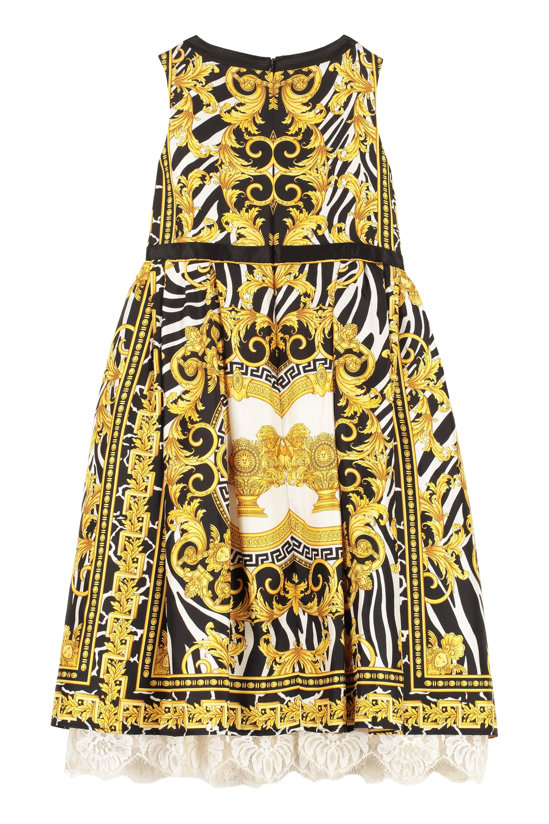 Versace Kids Barocco Printed Sleeveless Dress