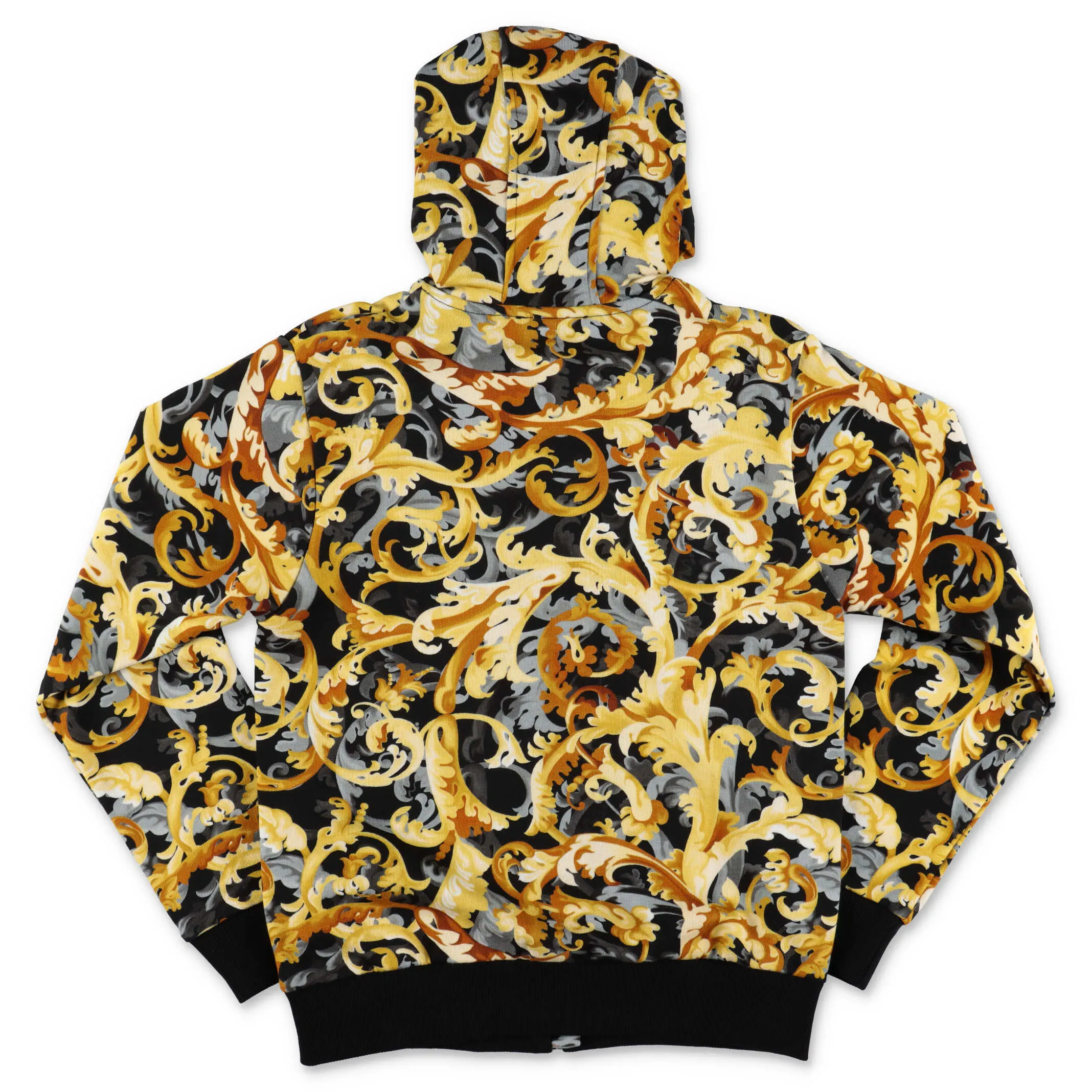 Versace Kids Baroque Printed Hooded Jacket
