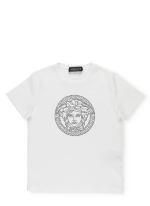 Versace Kids Embellished Medusa T-Shirt