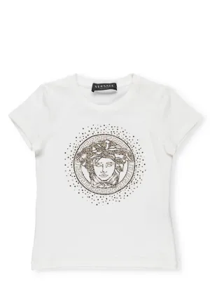 Versace Kids Embellished Medusa T-Shirt