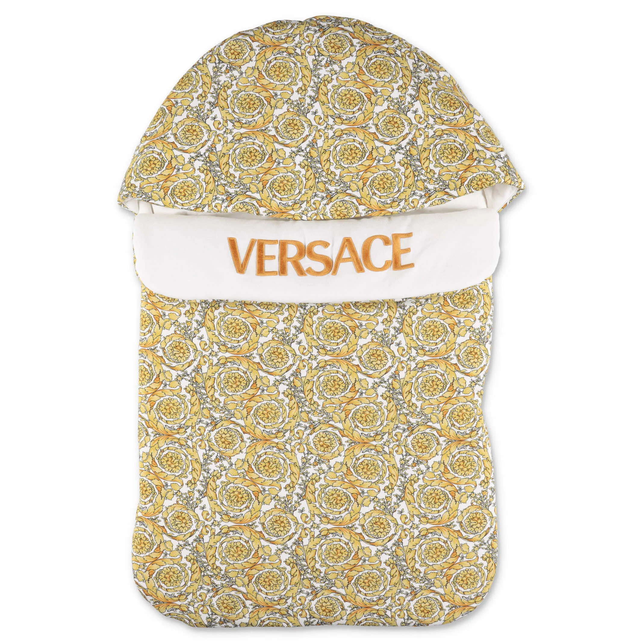 Versace Kids Floral Printed Logo Detail Sleeping Bag