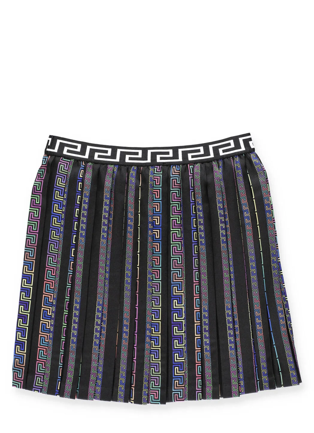 Versace Kids Greca Pleated Skirt