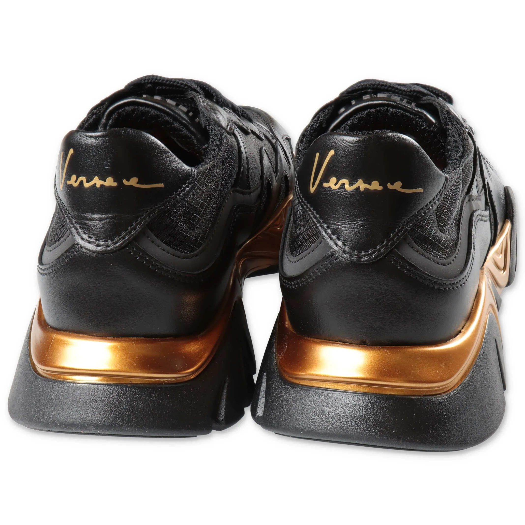 Versace Kids Lace-Up Sneakers