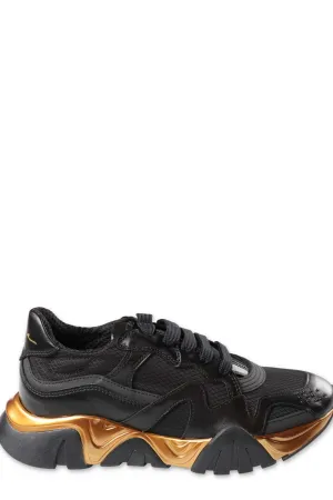 Versace Kids Lace-Up Sneakers