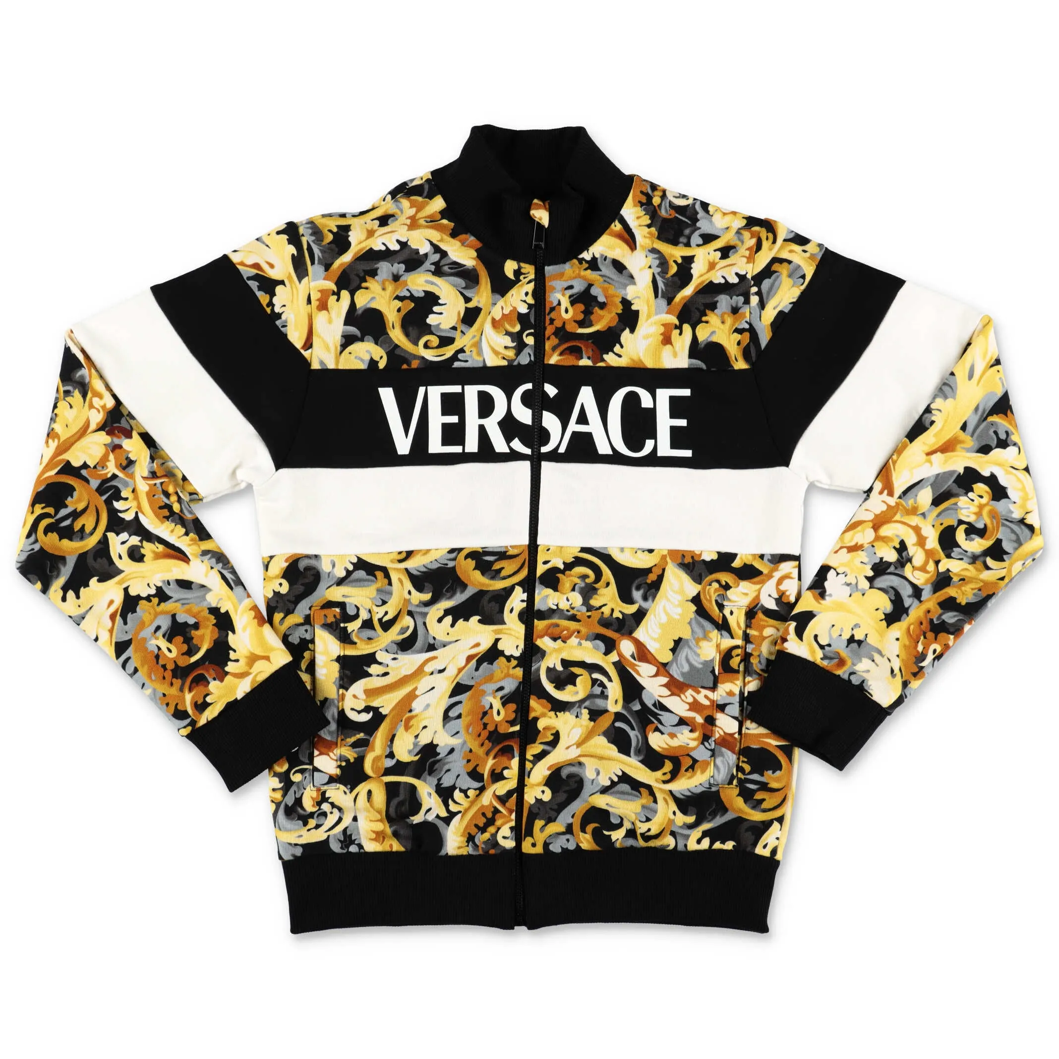Versace Kids Logo Barocco Printed Jacket
