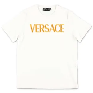 Versace Kids Logo Embroidered T-Shirt