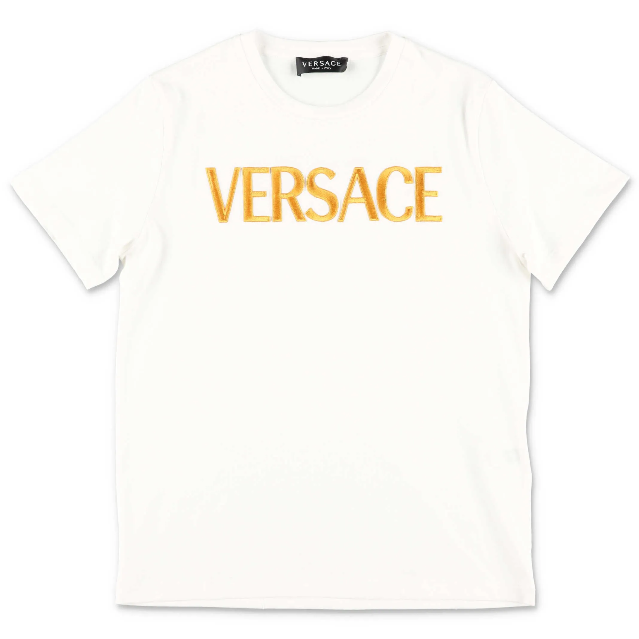 Versace Kids Logo Embroidered T-Shirt