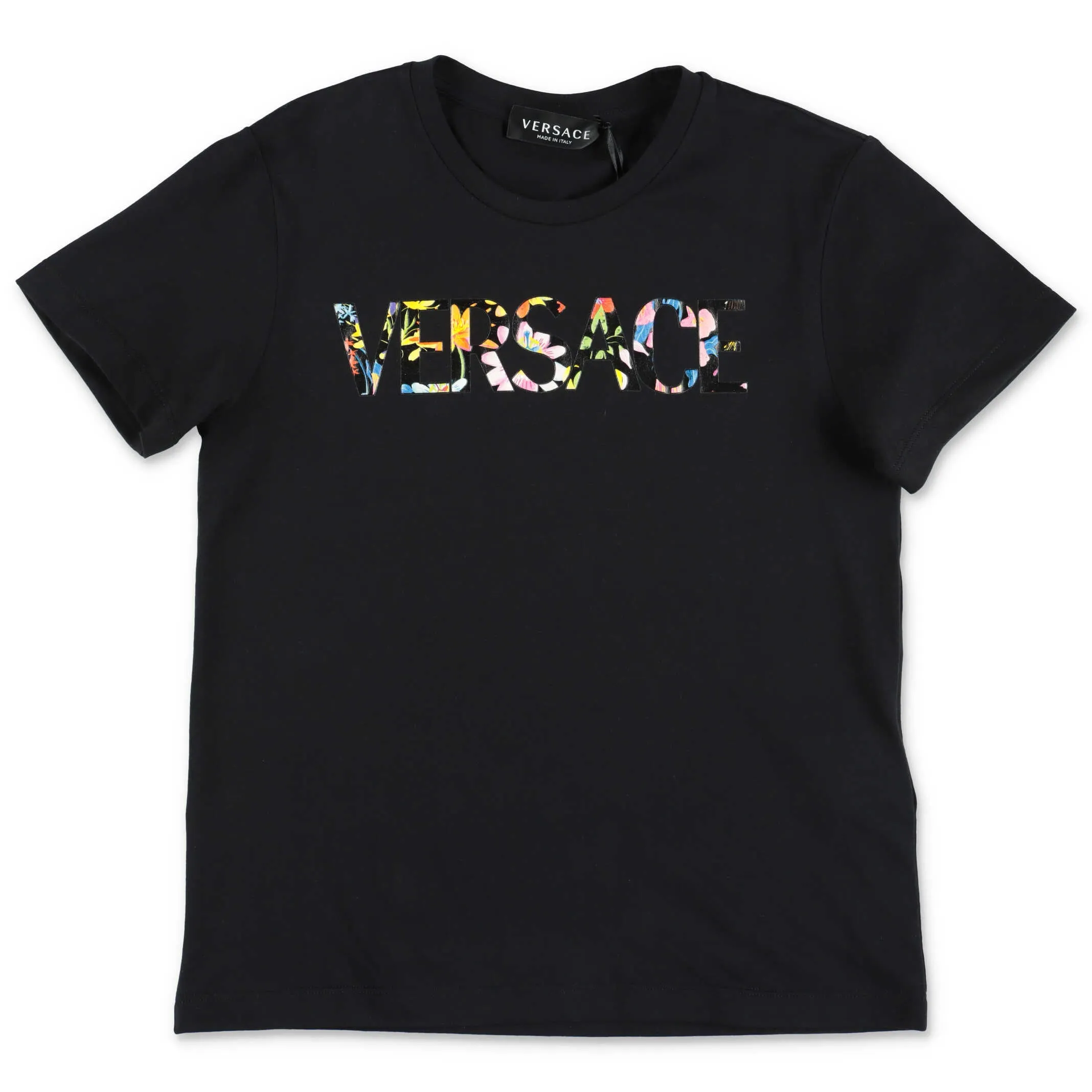 Versace Kids Logo Printed Crewneck T-Shirt