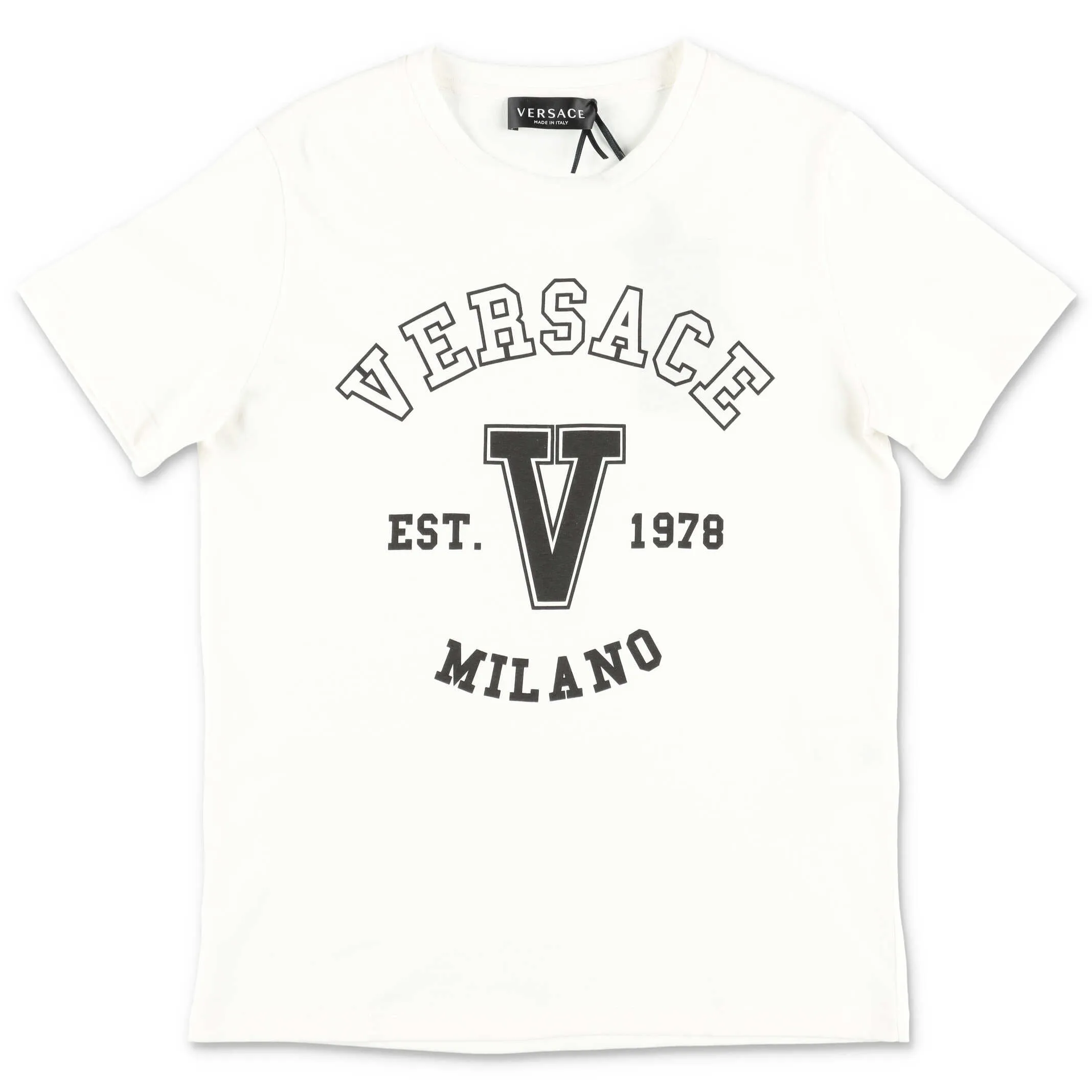 Versace Kids Logo Printed Crewneck T-Shirt