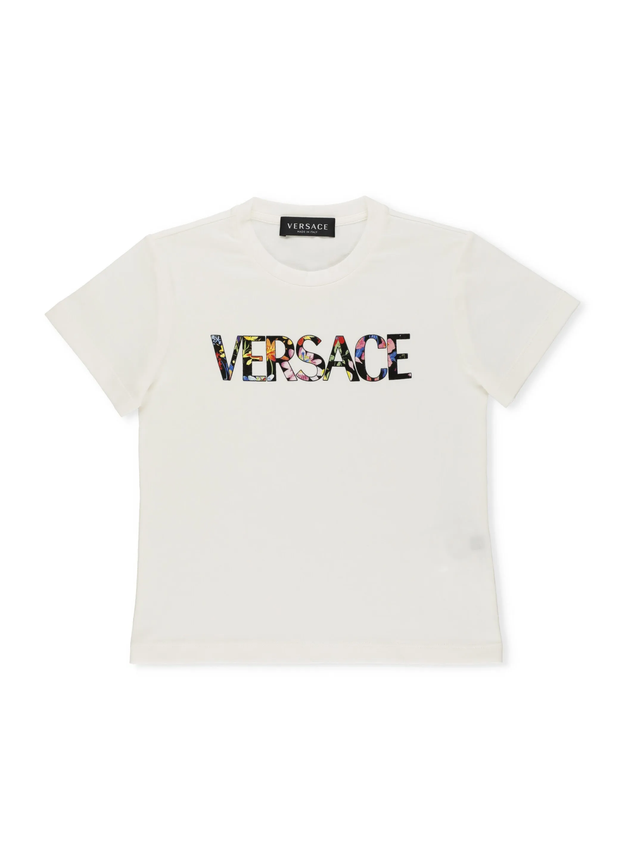 Versace Kids Logo Printed Crewneck T-Shirt