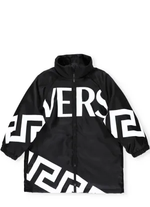 Versace Kids Logo Printed Jacket