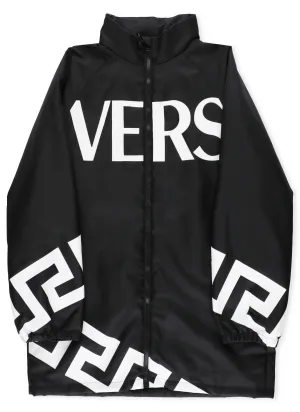 Versace Kids Logo Printed Jacket