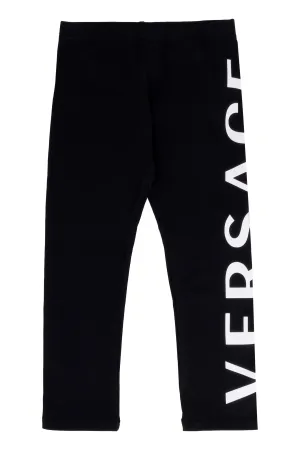 Versace Kids Logo Printed Leggings