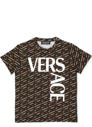 Versace Kids Logo Printed T-Shirt