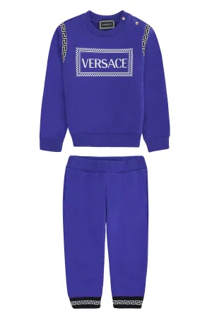 Versace Kids Logo Printed Tracksuit Set
