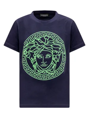 Versace Kids Medusa Printed Crewneck T-Shirt