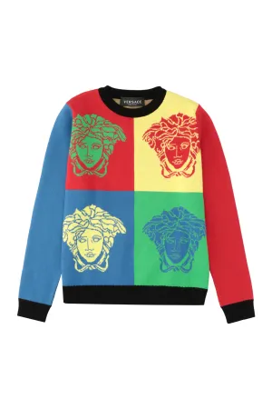 Versace Kids Pop Logo Knit Jumper
