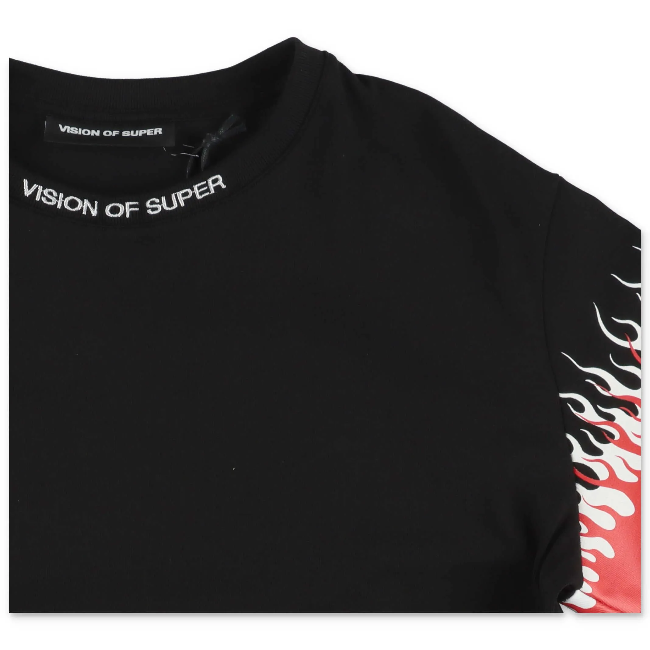 Vision Of Super Kids Double Flame Printed T-Shirt