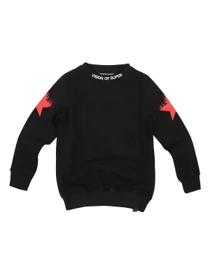 Vision Of Super Kids Star Printed Sweatshirt