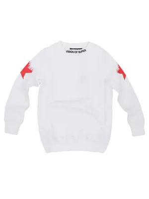 Vision Of Super Kids Star Printed Sweatshirt