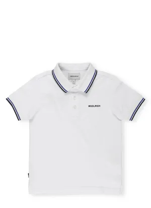 Woolrich Kids Logo Embroidered Polo Shirt