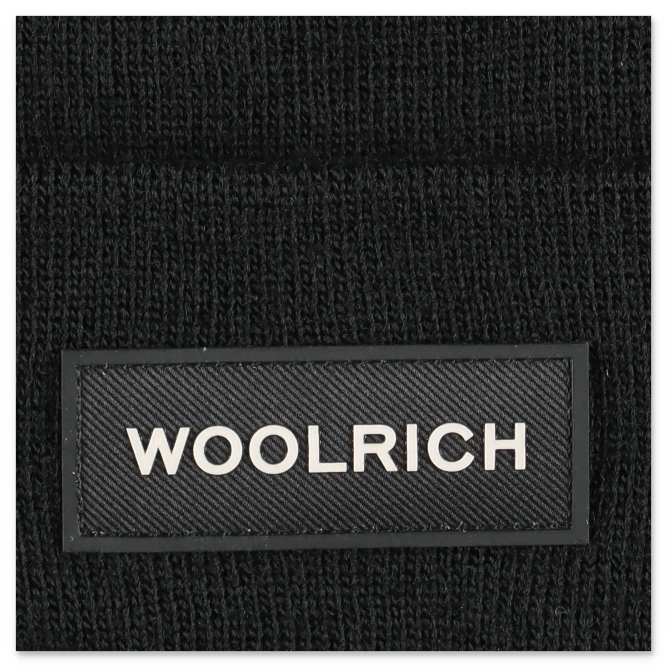 Woolrich Kids Logo Patch Beanie