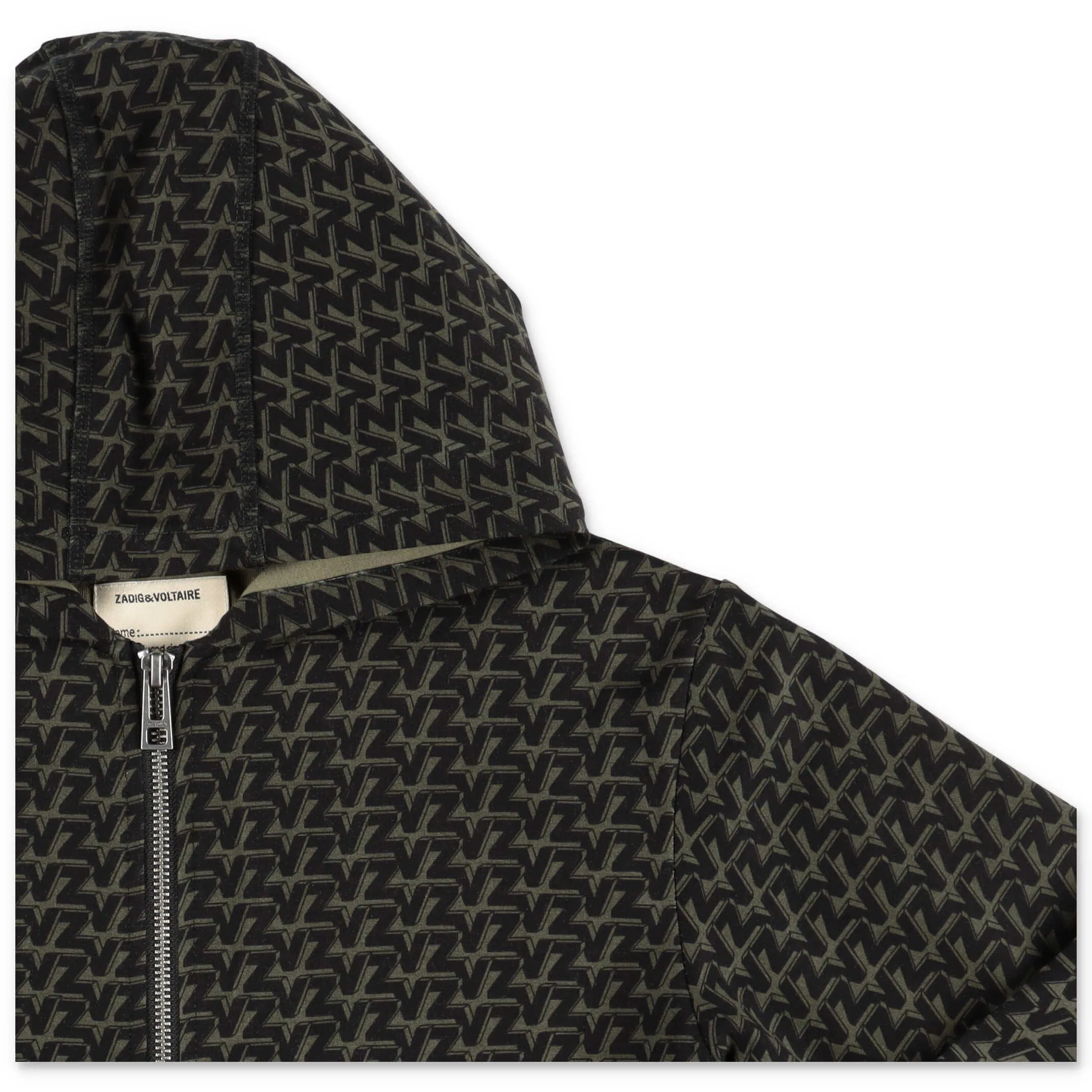 Zadig & Voltaire Kids Monogram Hooded Jacket